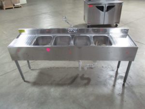 Krowne 72" 4 Compartment Sink w/ Drainboards