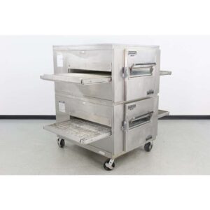 Reconditioned Lincoln 1000 32" Double Deck Gas Conveyor Pizza Oven