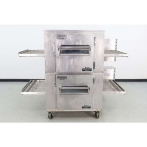 Reconditioned Lincoln 1000 32" Double Deck Gas Conveyor Pizza Oven