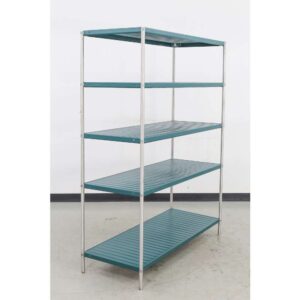 21" x 54" Solid Green 5 Tier Shelving Unit