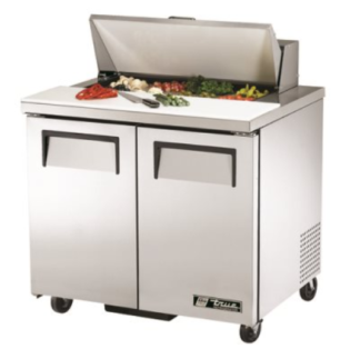 SANDWICH / SALAD PREPARATION REFRIGERATOR True Mfg. ‐ General Foodservice Model No. TSSU‐36‐08‐HC