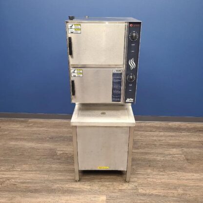 B105 Groen HY-6E 6 Pan Electric Convection Steamer
